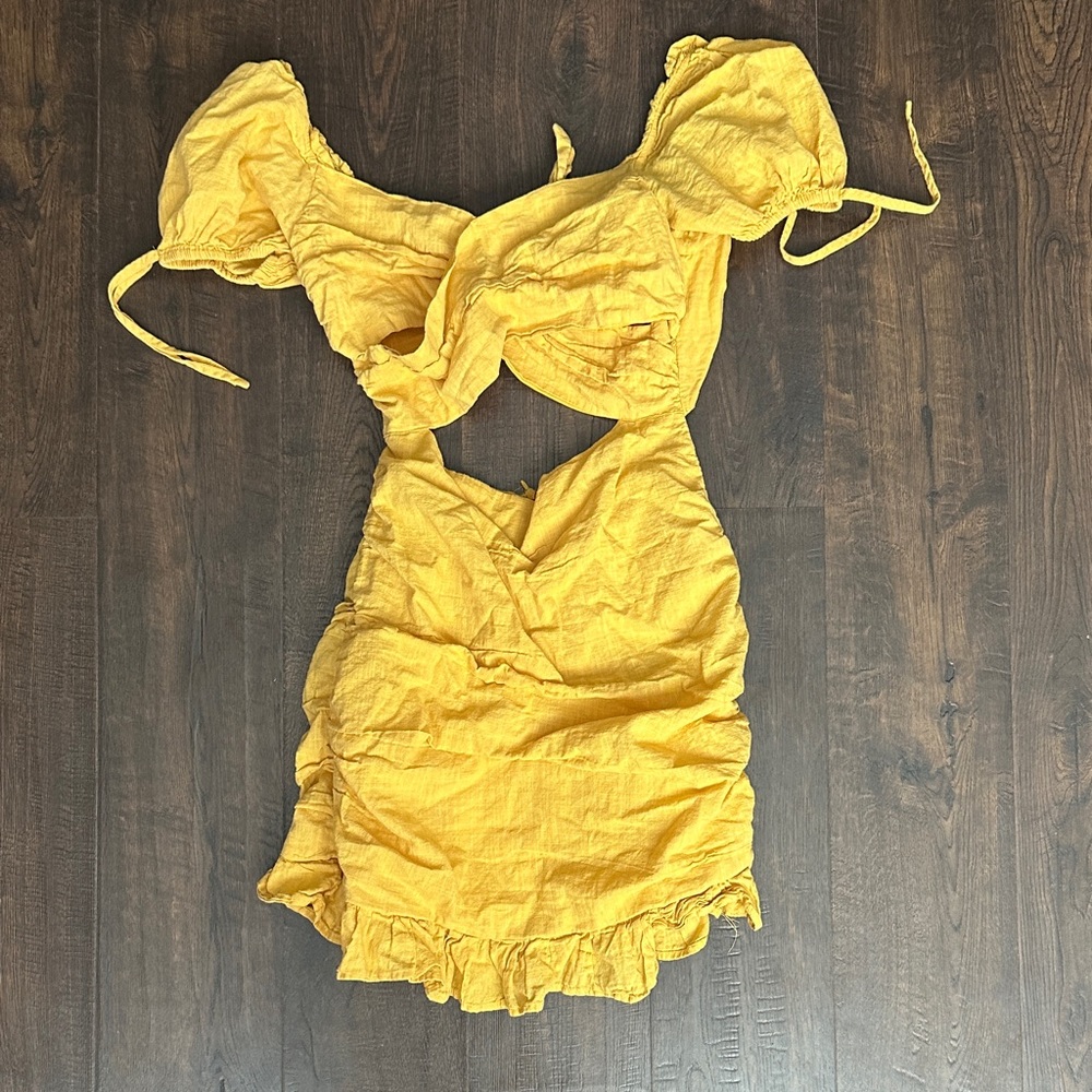 SHEIN Mustard Yellow Dress #A18